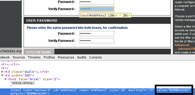 Даже скрытые звёздочками пароли можно легко посмотреть через консоль браузера (кнопка F12 в Chrome).
